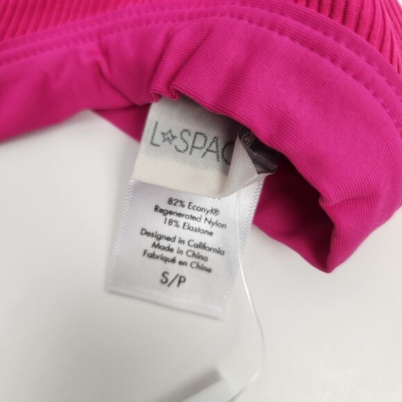 L*Space Anna Bikini Bottom in Bougainvillea Pink Size Small Bitsy Cut NWT - Picture 4 of 5